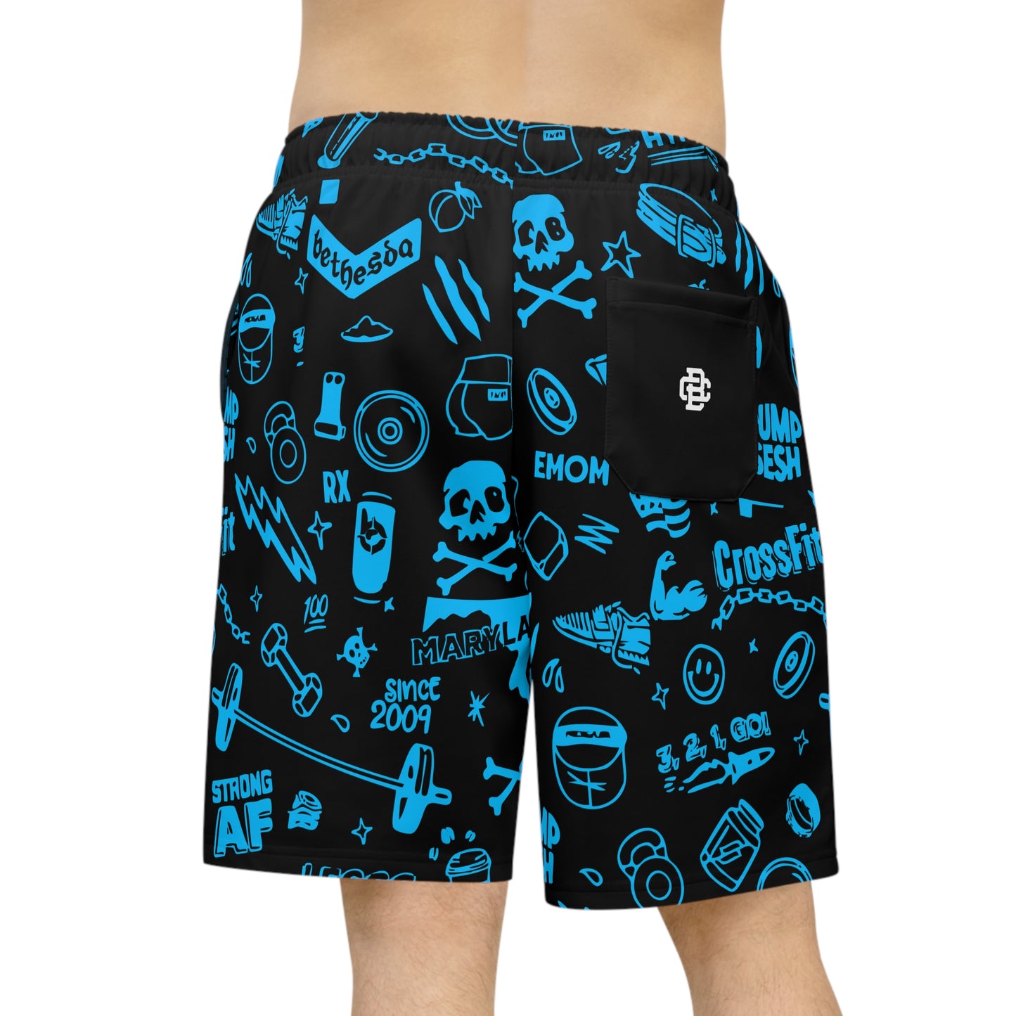 No Limits - CFB Badge Long Gym Shorts