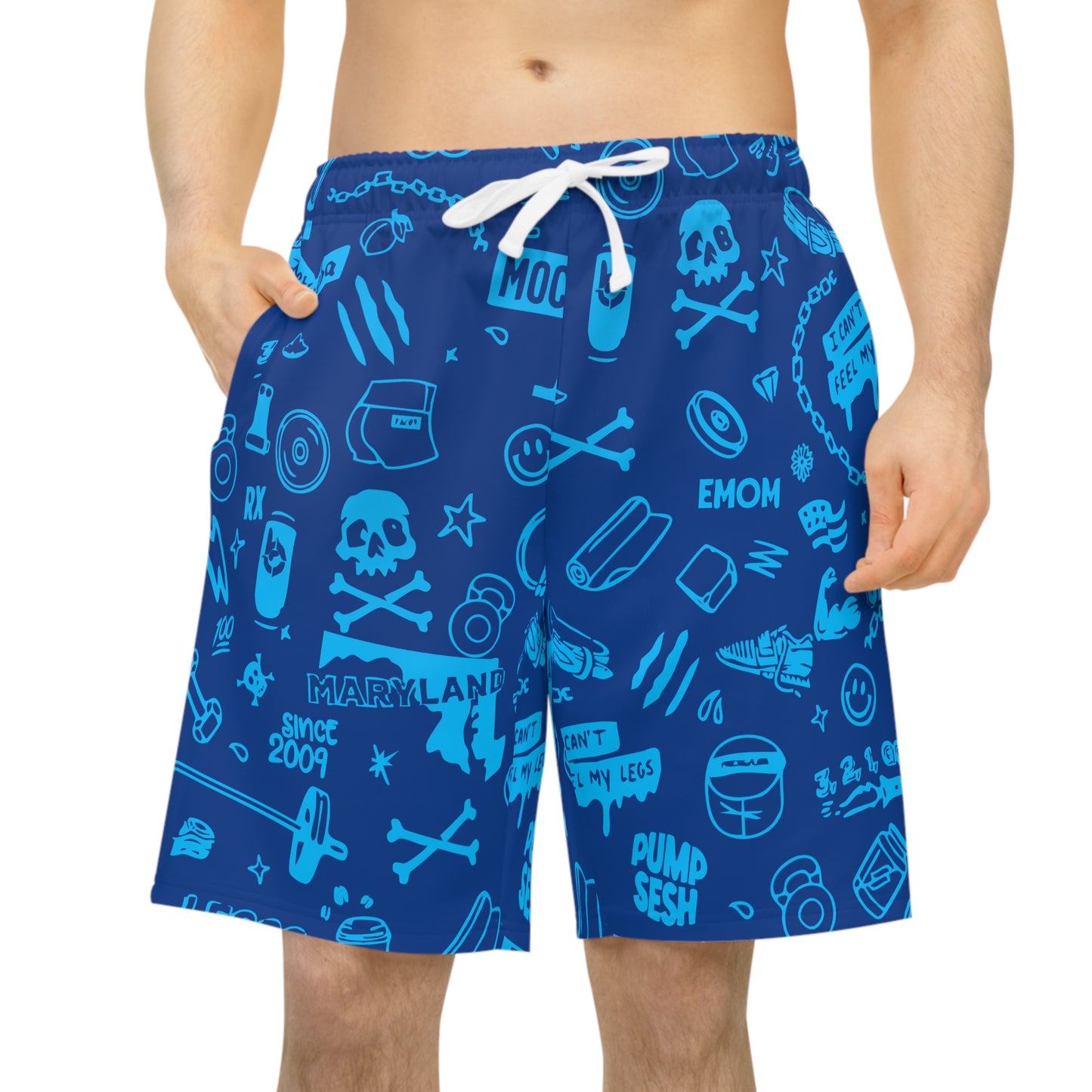 No Limits - CFB Badge Long Gym Shorts