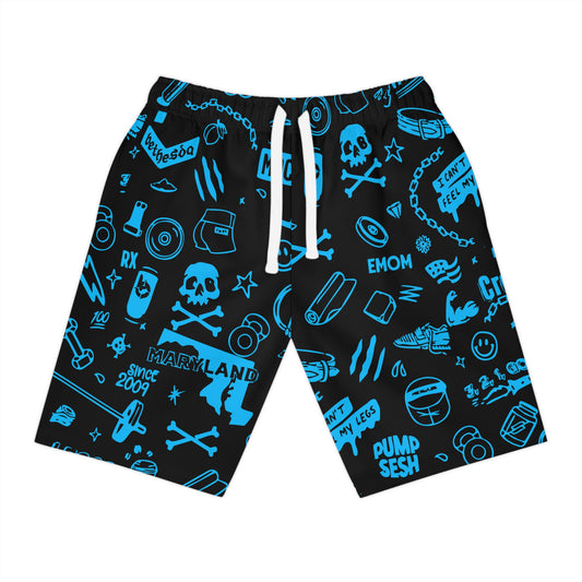 No Limits - CFB Badge Long Gym Shorts
